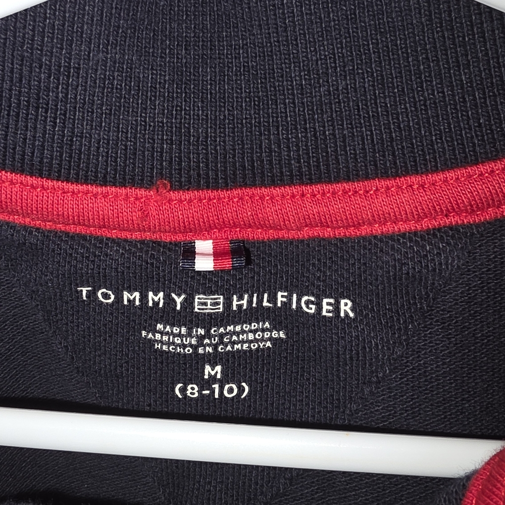 Tommy Hilfiger Kids Black and Red Polo